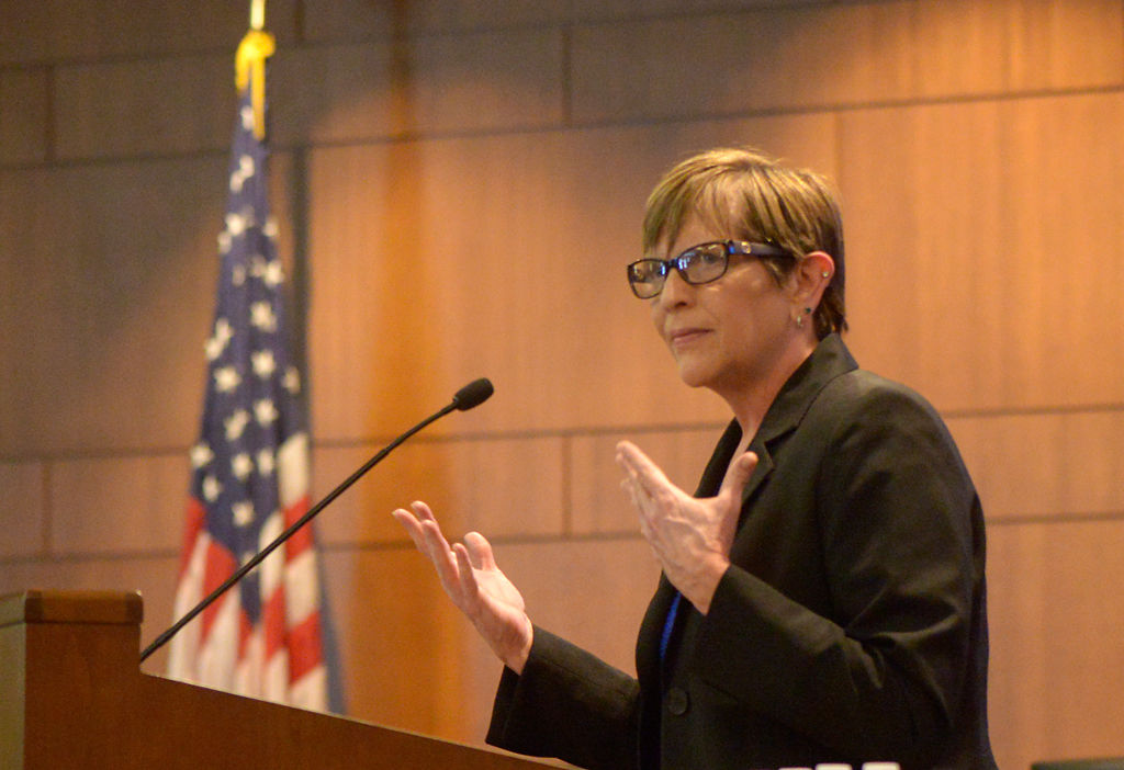 Stephanie Browning, director for Columbia/Boone County Public Health and Human Services, spoke at the coronavirus press conference